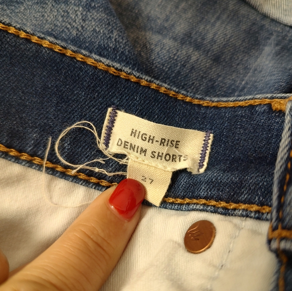 Madewell High Rise Cut Off Shorts 27 - Picture 11 of 12
